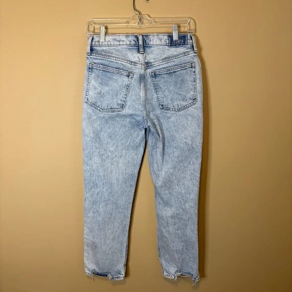 Abercrombie & Fitch The Boyfriend Mid Rise Jeans Size 26/2R grunge indie sleaze - Picture 2 of 5